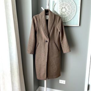 Abercrombie Tan/Light Brown Peacoat - sz XSP
